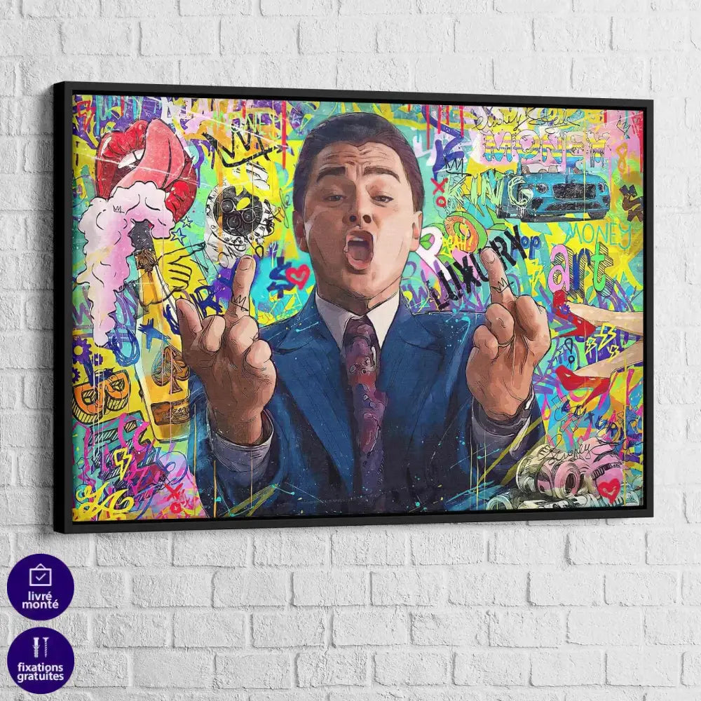 Tableau Loup de Wall Street - Montableaudeco