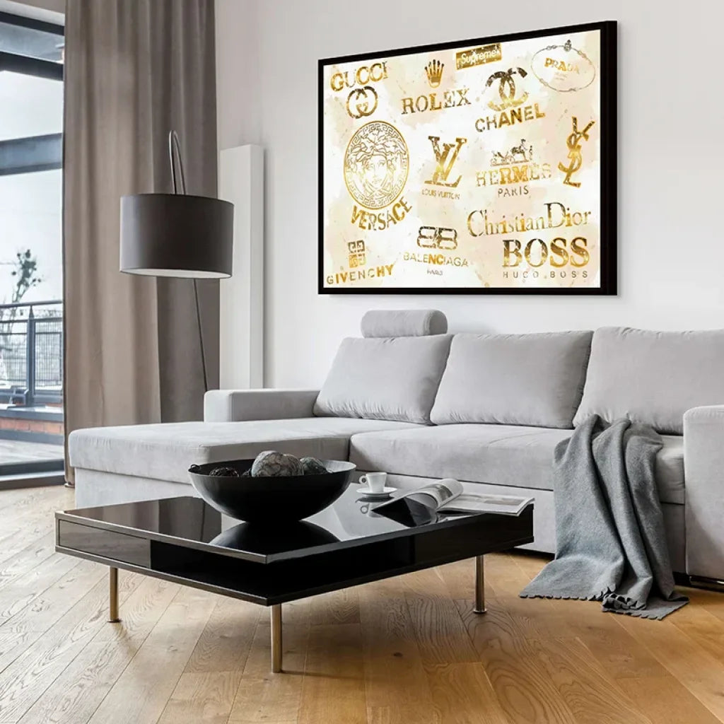 Tableau Luxe Brand Gold Tableau Street Art