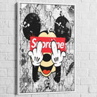 Tableau Luxe Mickey Supreme 40x60cm / Cadre Blanc Tableau Luxe