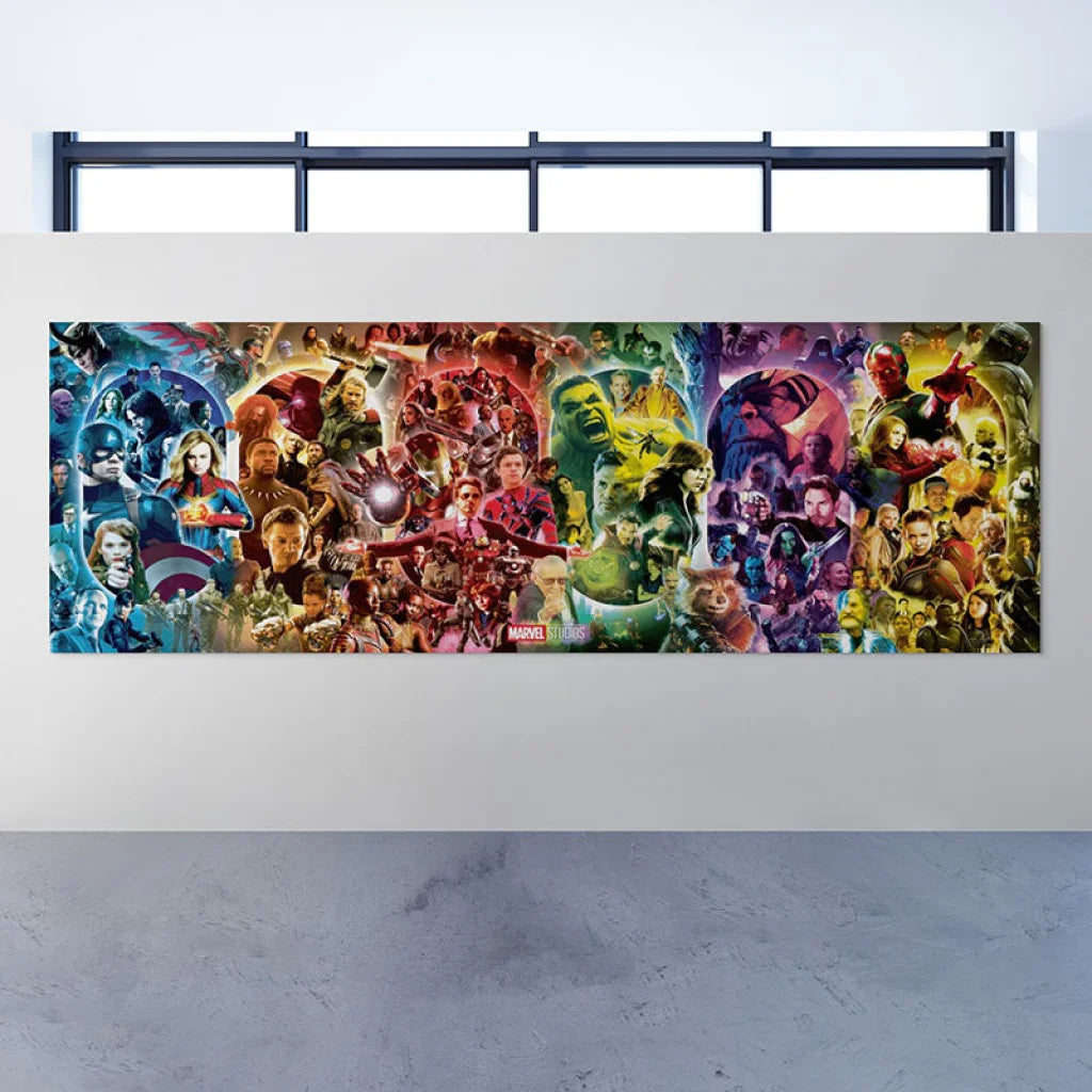 Tableau Marvel Forever 60x180cm Panoramique / Toile tendue sur châssis Tableau Marvel