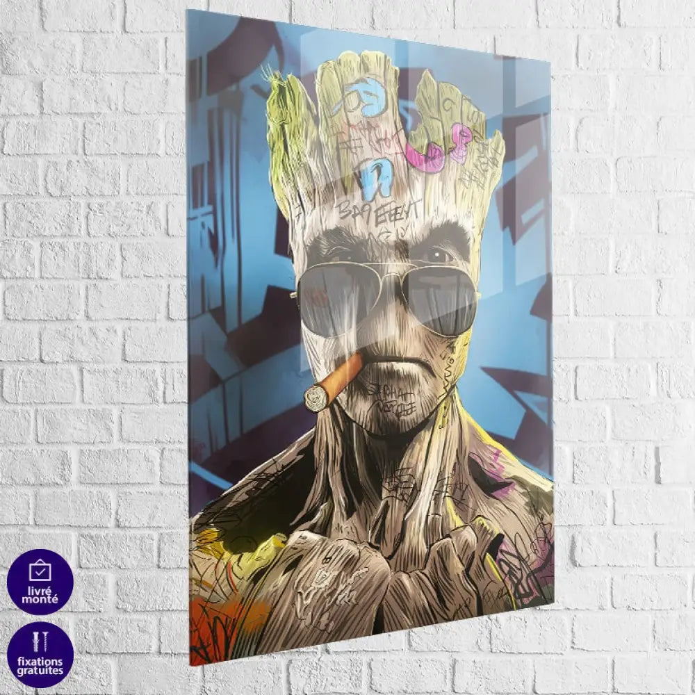 Tableau Marvel Groot 40x60cm / Plexiglas Tableau Marvel