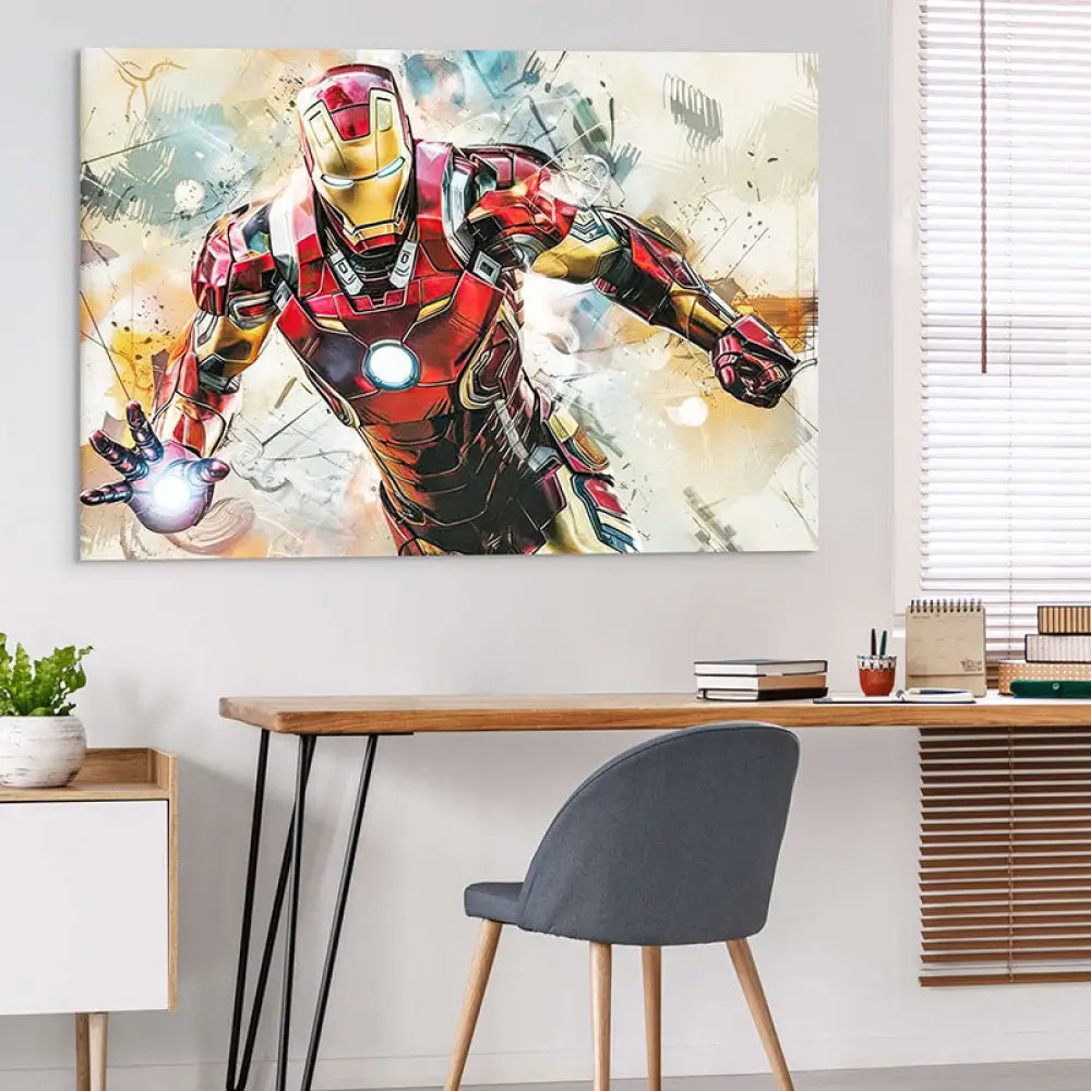 Tableau Marvel Iron Le Chevalier Moderne 40x60cm / Affiche sans cadre Tableau Marvel