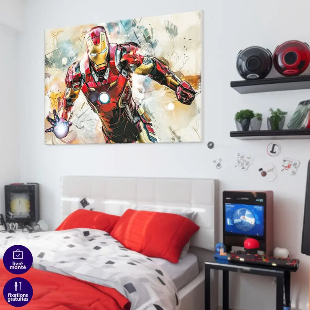 Tableau Marvel Iron Le Chevalier Moderne Tableau Marvel