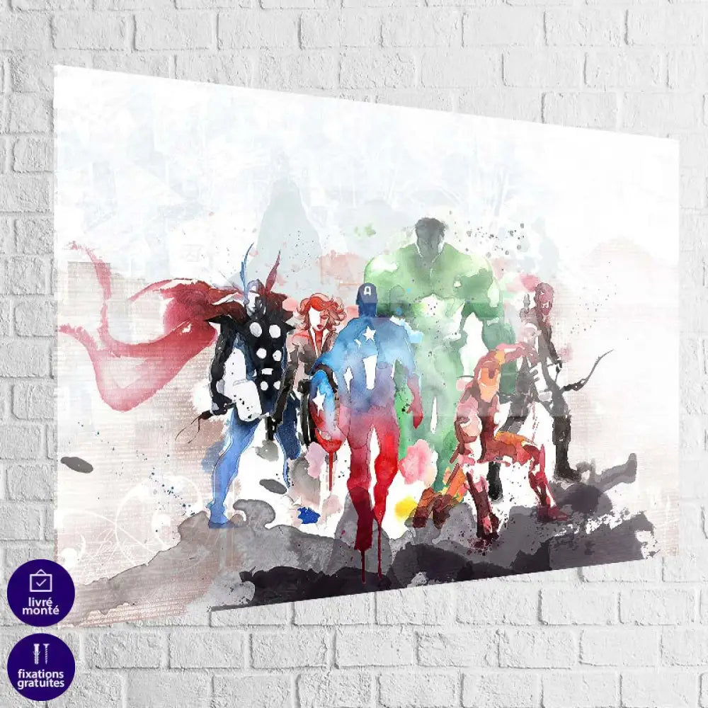 Tableau Marvel L’aquarelle 40x60cm / Plexiglas Tableau Marvel