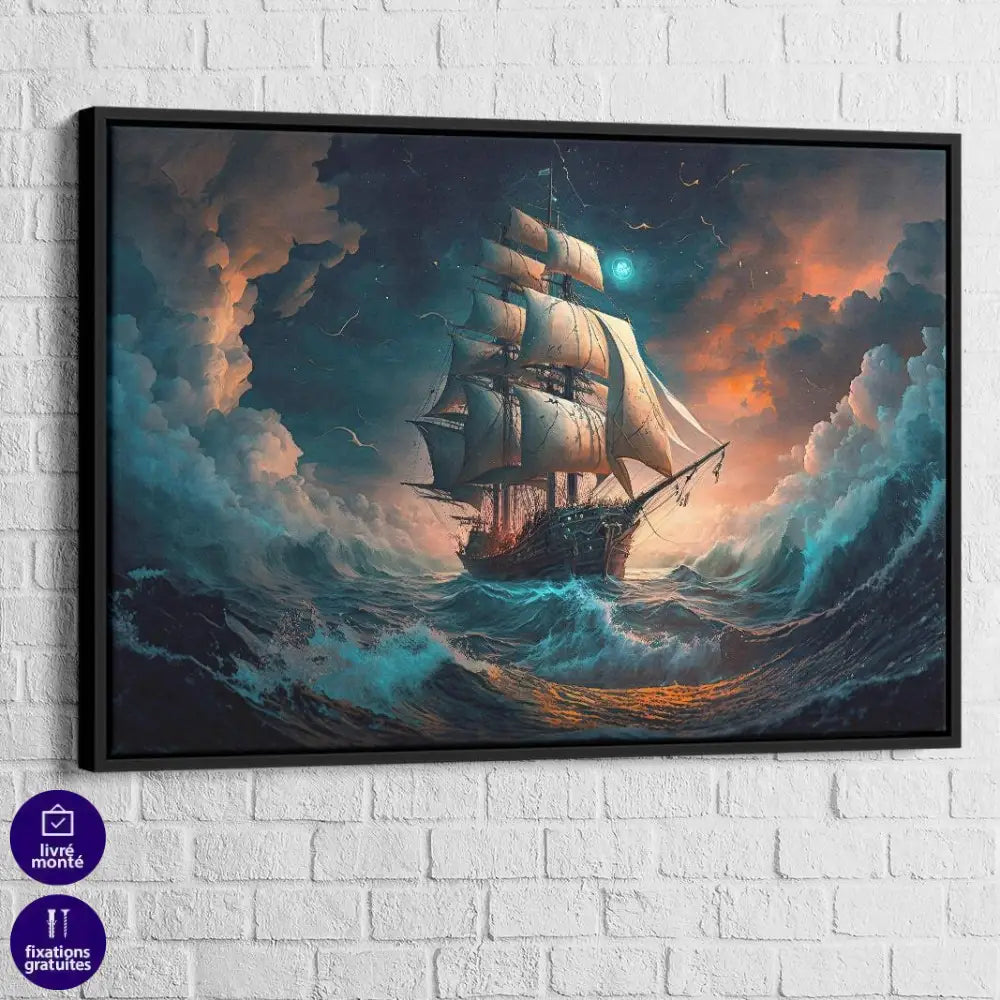 Tableau Mer Voilier mer démontéé - Montableaudeco