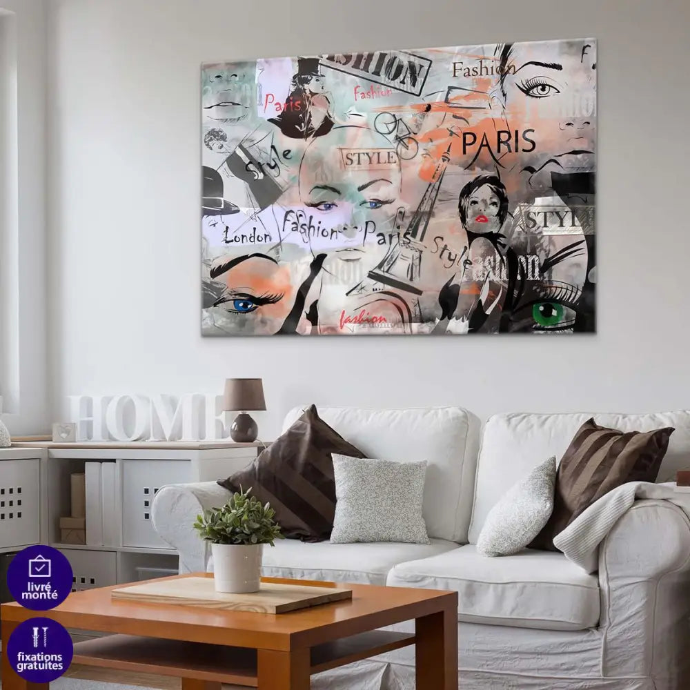 Tableau Mode Paris London - Montableaudeco