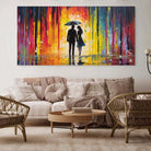 Tableau Moderne Évasion Romantique 40x80cm / Toile tendue sur châssis Tableau Moderne