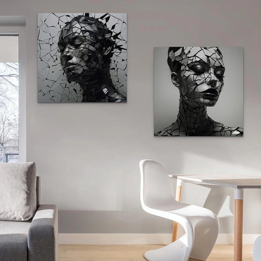 Tableau Moderne Femme Destruction - Montableaudeco