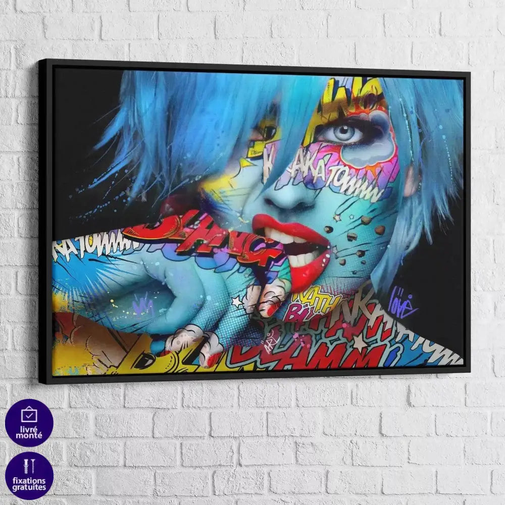 Tableau Moderne La Femme Tatoo - Montableaudeco