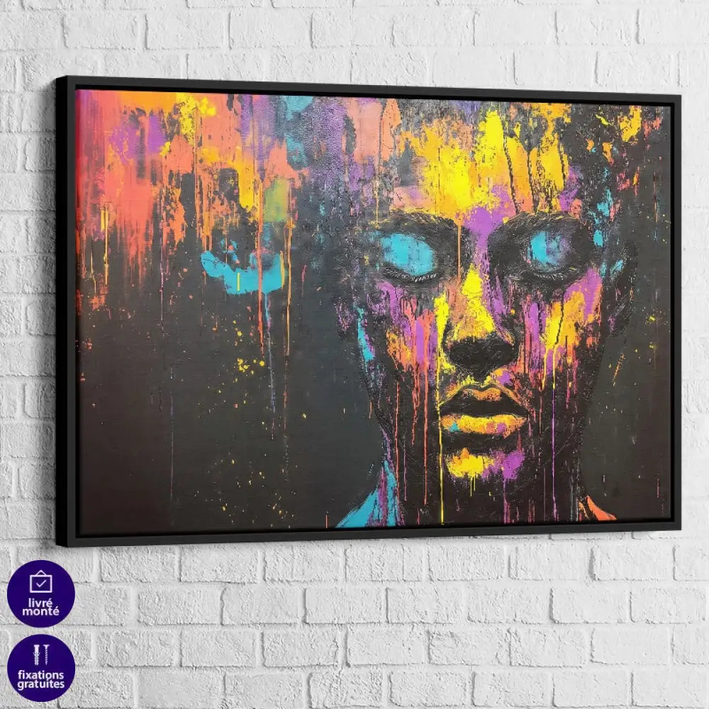 Tableau Moderne Larmes Chromatiques 4