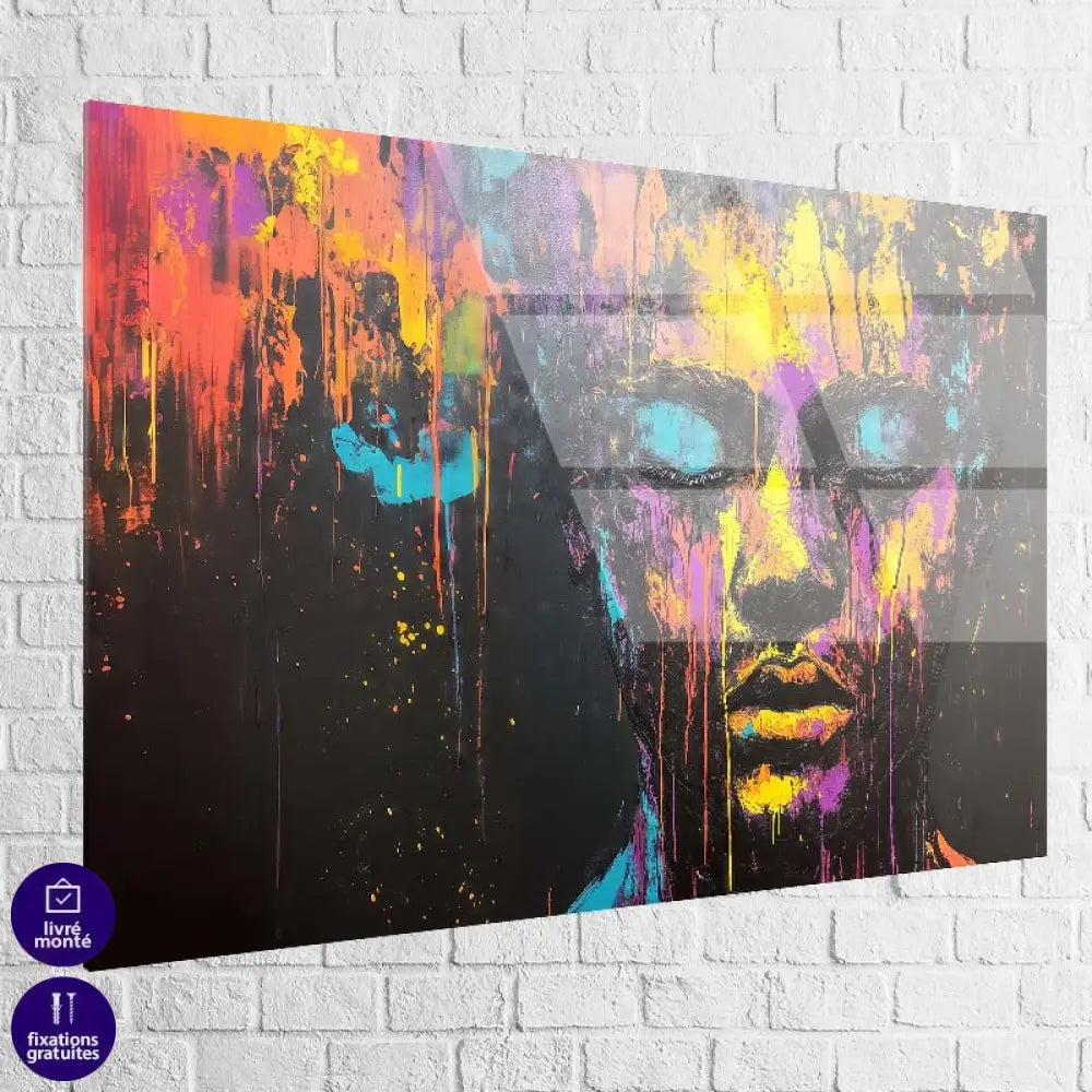 Tableau Moderne Larmes Chromatiques 6