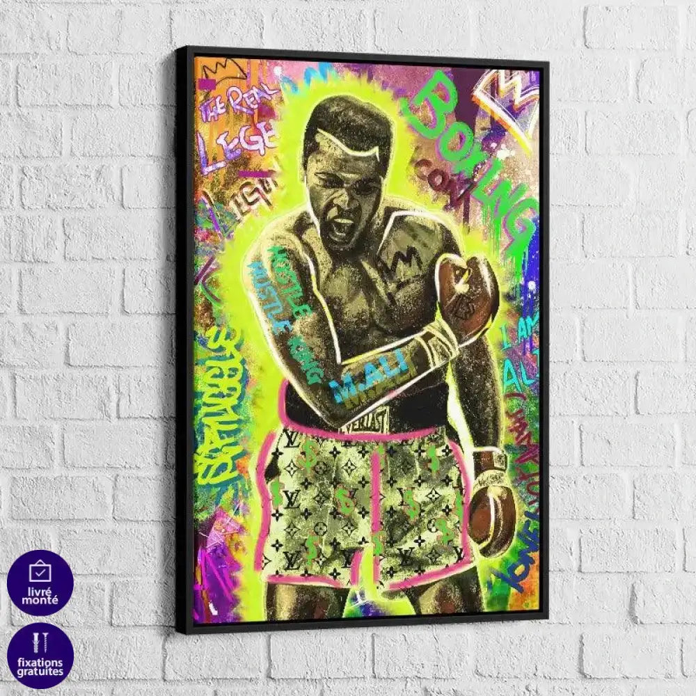 Tableau Mohamed Ali Louis Vuitton - Montableaudeco