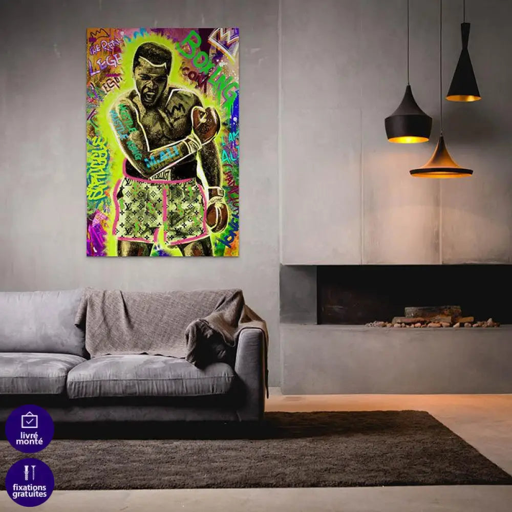 Tableau Mohamed Ali Louis Vuitton - Montableaudeco