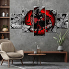 Tableau Naruto 5 Parties Corbeau - Montableaudeco