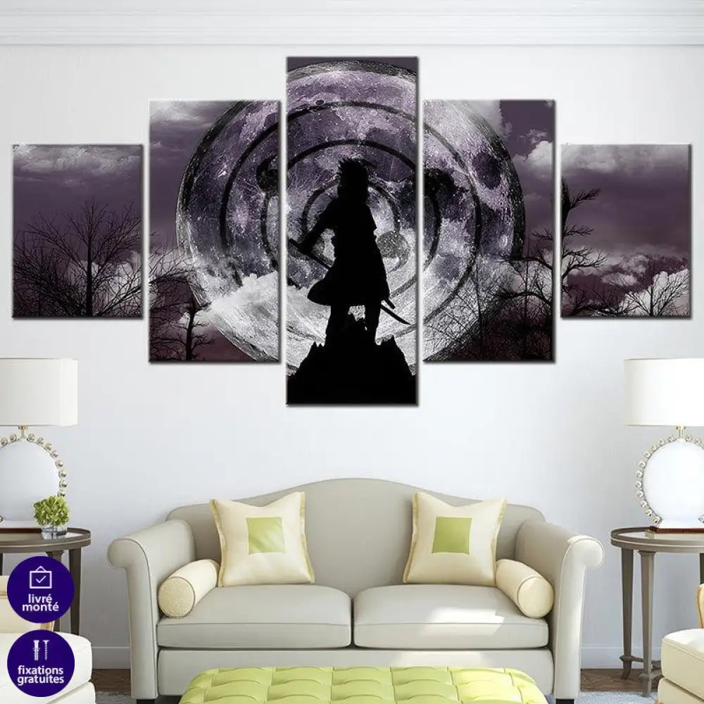 Tableau Naruto 5 Parties Crépuscule du Shinobi - Montableaudeco