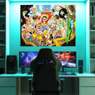 décoration murale manga One Piece en couleurs vives style parisien