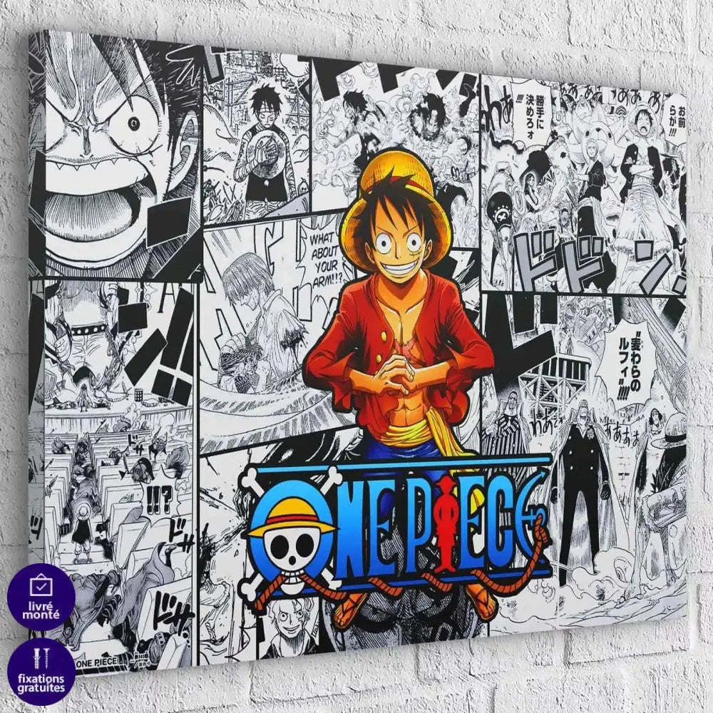 Tableau One Piece BD Mosaïque - Montableaudeco
