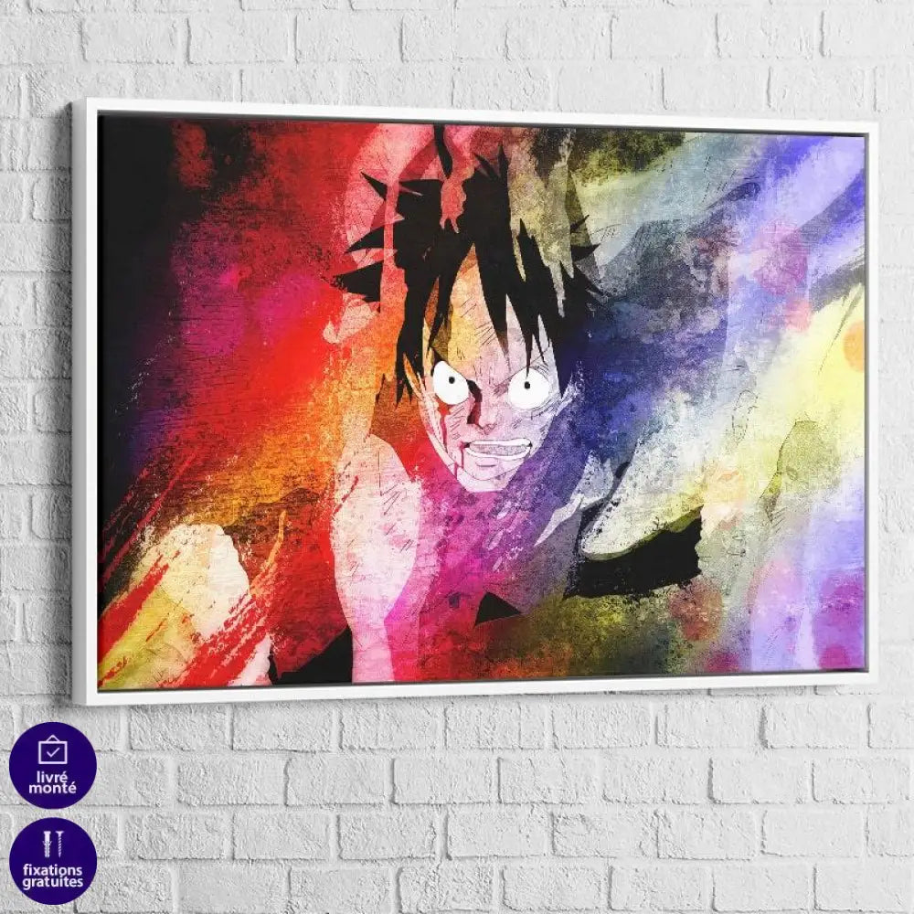 Tableau One Piece Luffy Coloré - Montableaudeco