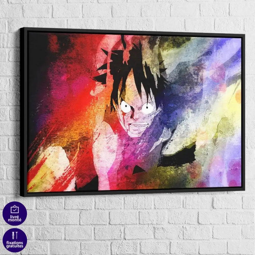 Tableau One Piece Luffy Coloré - Montableaudeco
