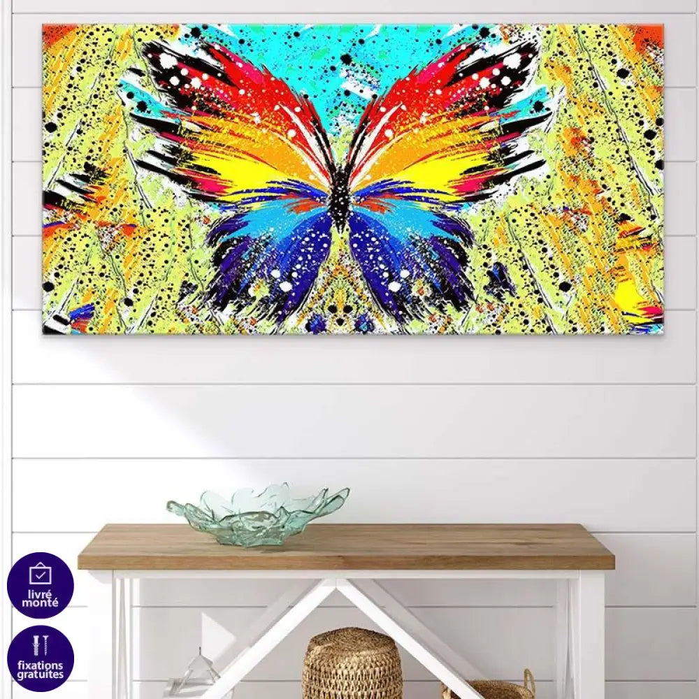 Tableau Papillon Coloré - Montableaudeco