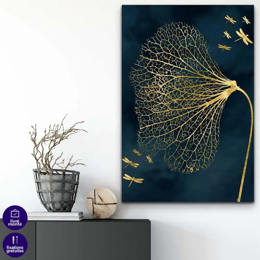 Tableau Papillon et Fleur 3 Pièces - Montableaudeco