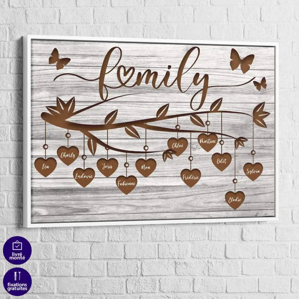 Tableau Personnalisé Famille La Branche - Montableaudeco