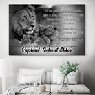 Tableau Personnalisé Papa 40x60cm / Toile tendue sur châssis Toile Imprimée