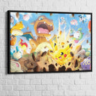 cadre flottant pokémon dracaufeu déco chambre ado