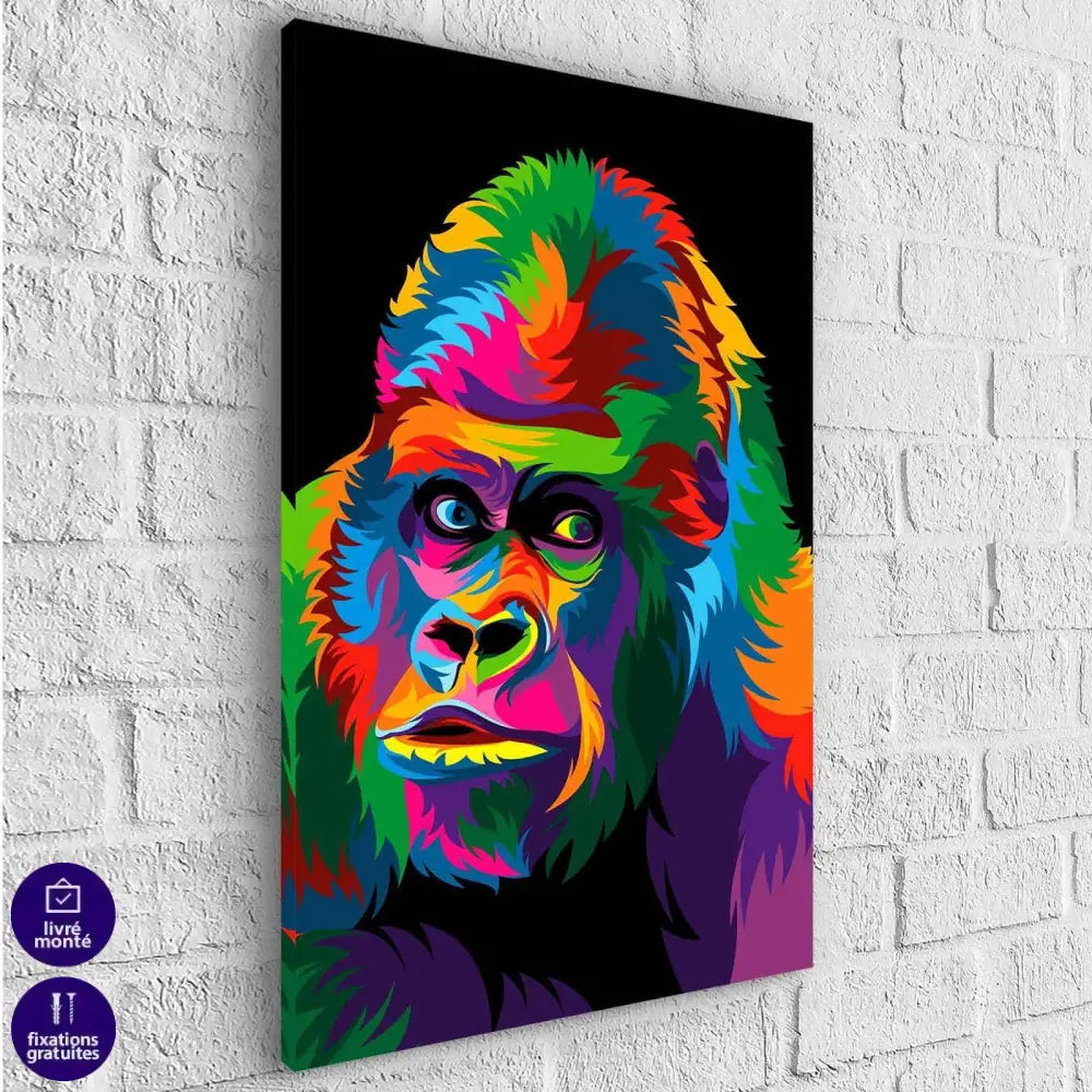 Tableau Pop Art Gorille - Montableaudeco