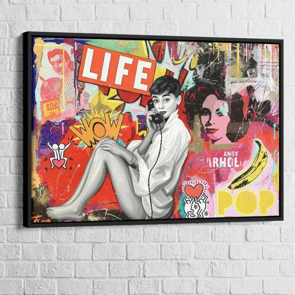 illustration murale Life is Pop