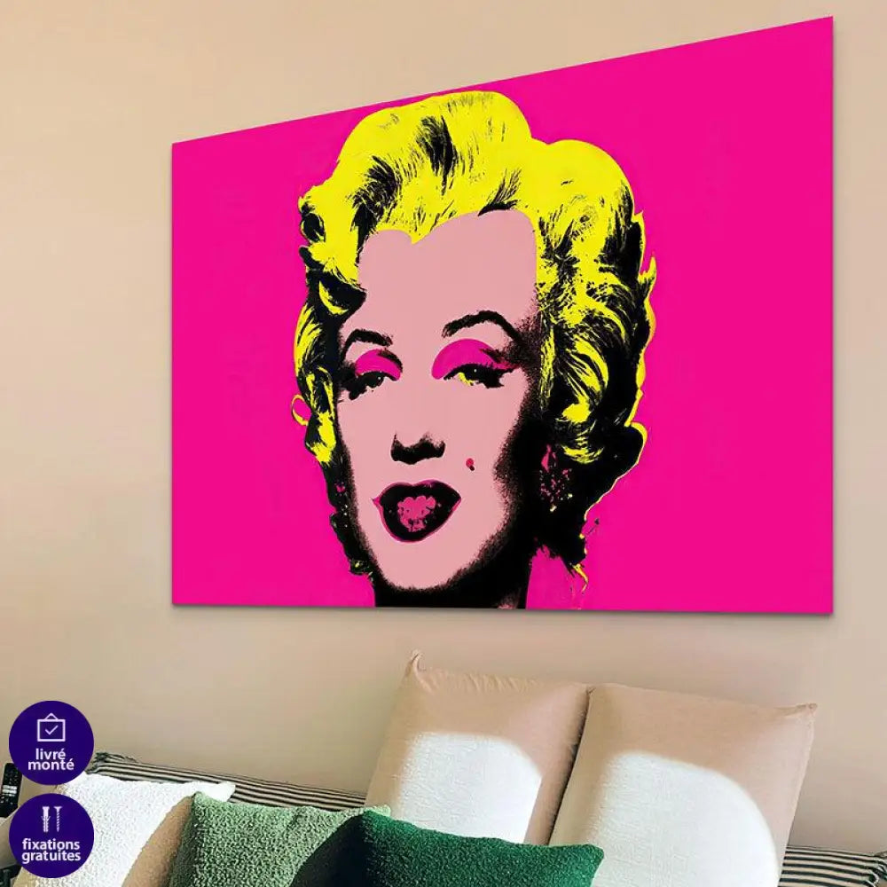Tableau Pop Art Marilyn Monroe Andy Warhol - Montableaudeco