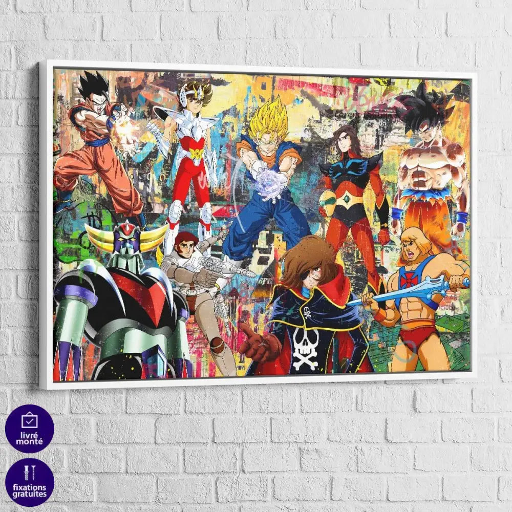 Tableau Mes Super Héros 80 - Montableaudeco