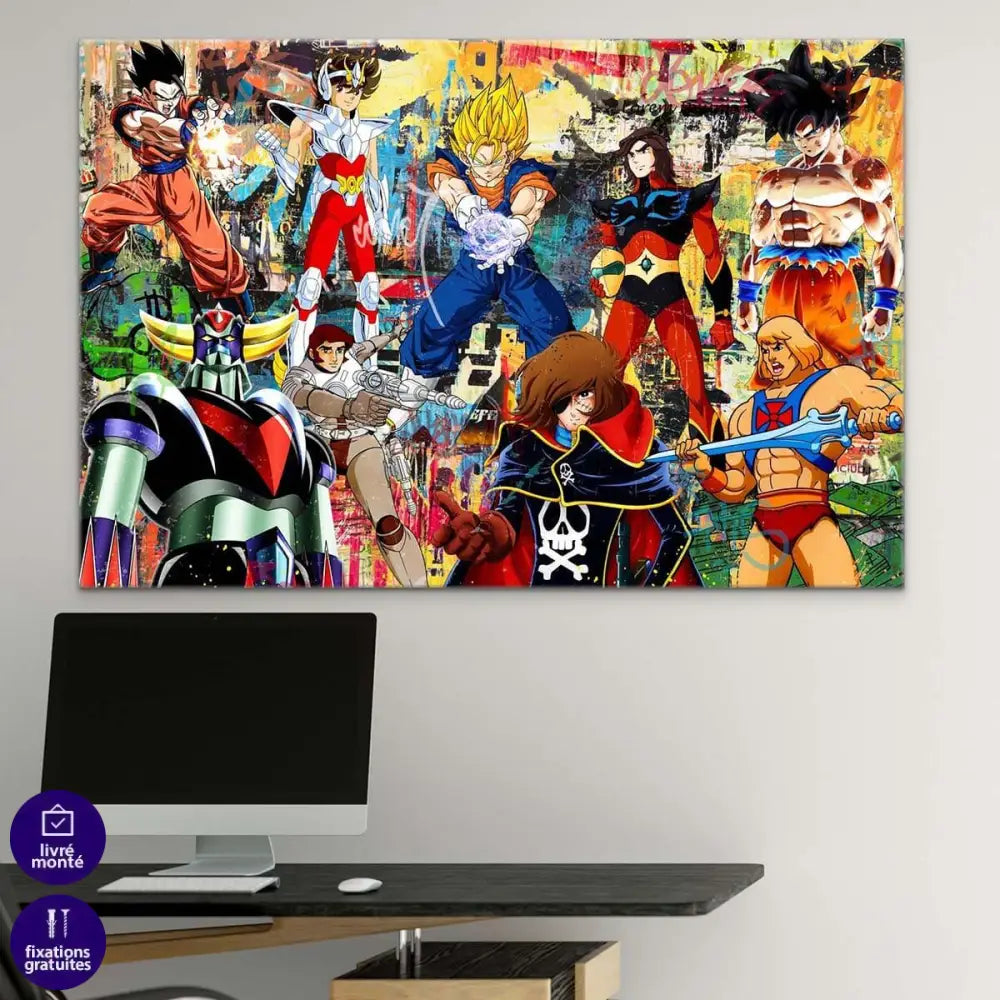 Tableau Mes Super Héros 80 - Montableaudeco