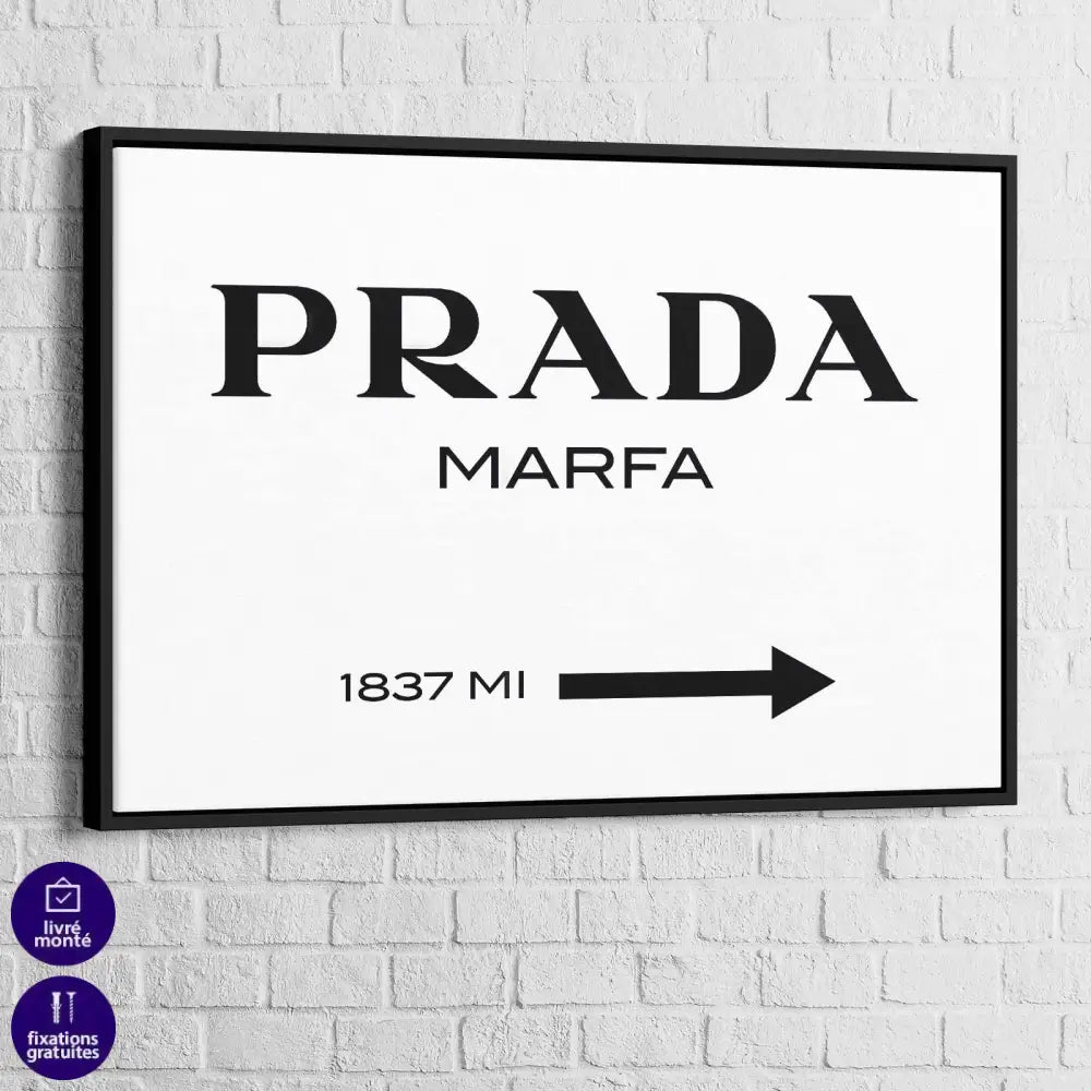 Tableau Prada Marfa - Montableaudeco