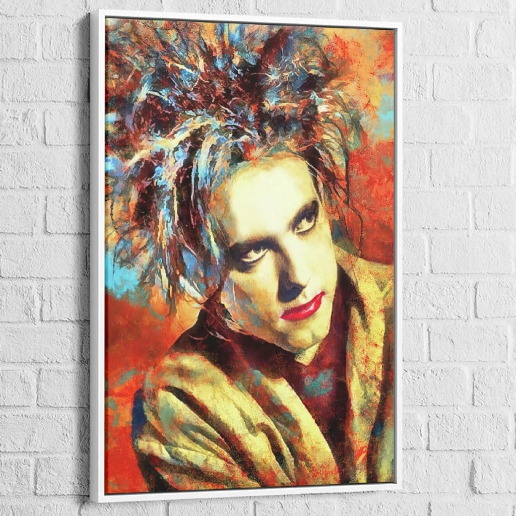 Tableau Robert Smith Mélancolie Éternelle 40x60cm / Cadre Blanc Tableau Éléphant