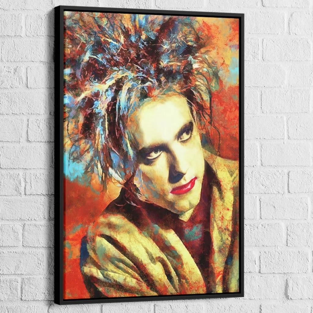 Tableau Robert Smith Mélancolie Éternelle 40x60cm / Cadre Noir Tableau Éléphant