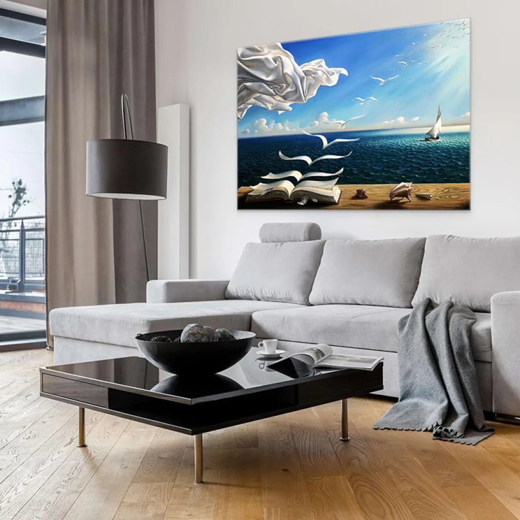 Tableau Salvador Dali L’île aux oiseaux Tableau Salvador dali