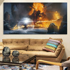 Tableau Seigneur Des Anneaux Le Combat de la Moria 4