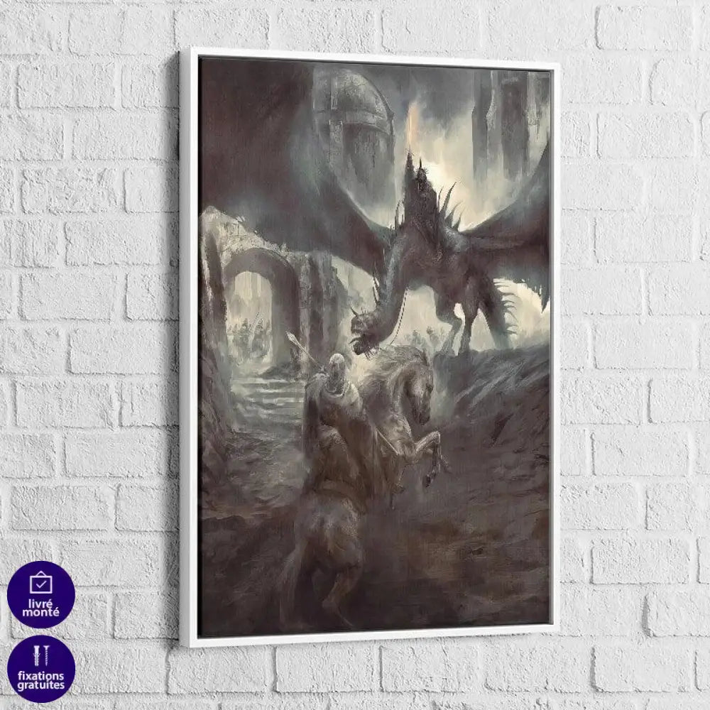 Tableau Seigneur des Anneaux Le Roi Sorcier - Montableaudeco