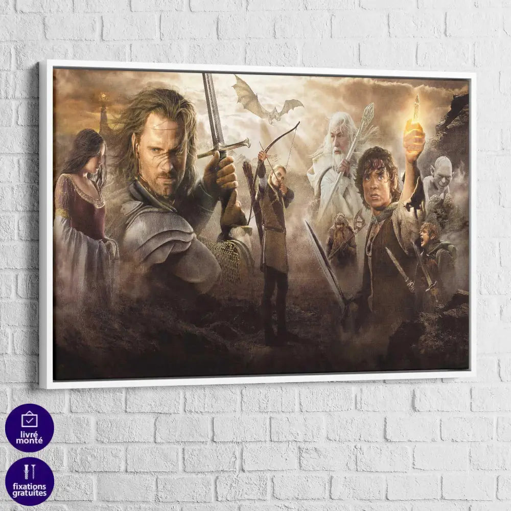Tableau Seigneur Des Anneaux Movie - Montableaudeco