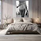 Tableau glamour pour salon ou suite – contrastes profonds, finition soignée