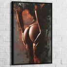 Illustration de nu féminin sensuel en peinture contemporaine