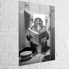 Tableau Singe aux Toilettes 40x60cm / Plexiglas Tableau Singe