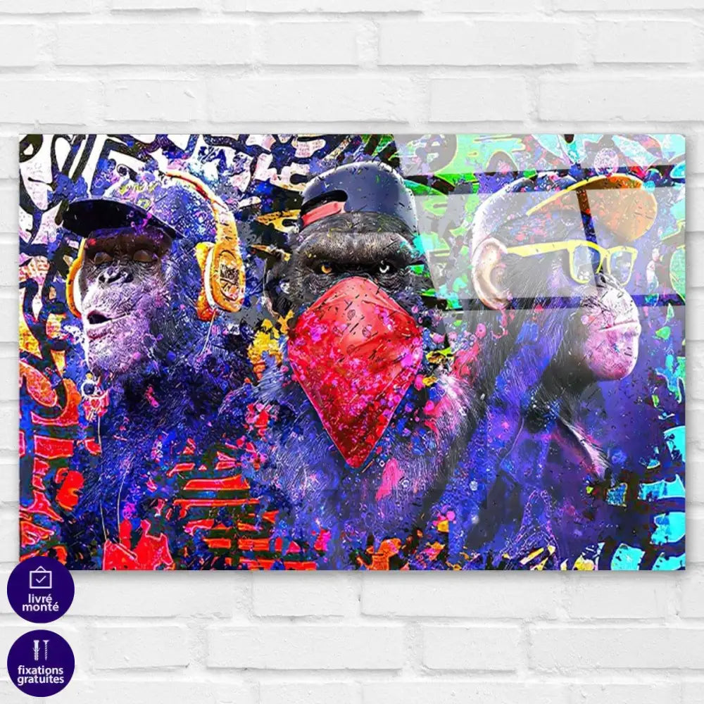 Tableau Singe Gangsta - Montableaudeco