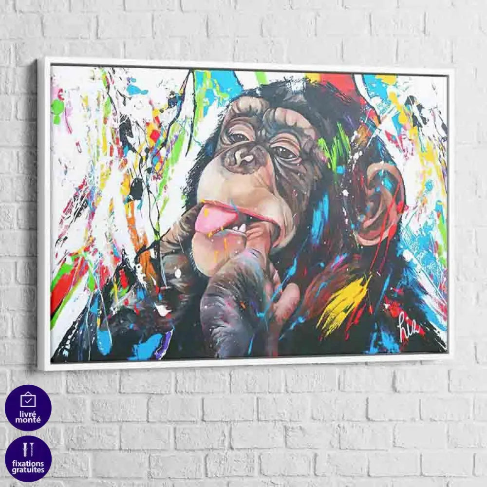 Tableau Singe Monkey Beauty - Montableaudeco