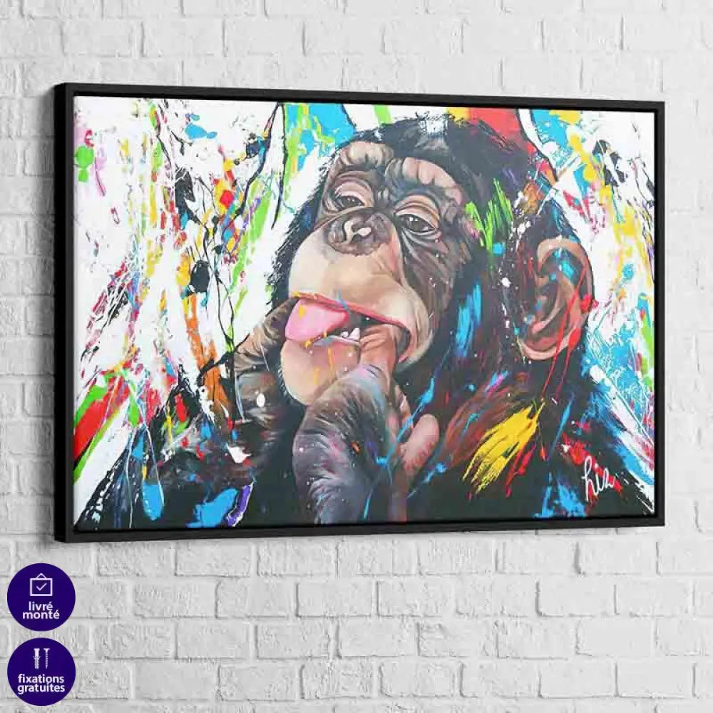 Tableau Singe Monkey Beauty - Montableaudeco