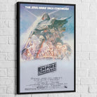 Tableau Star Wars Original L’Empire Contre Attaque 40x60cm / Cadre noir Tableau Star Wars