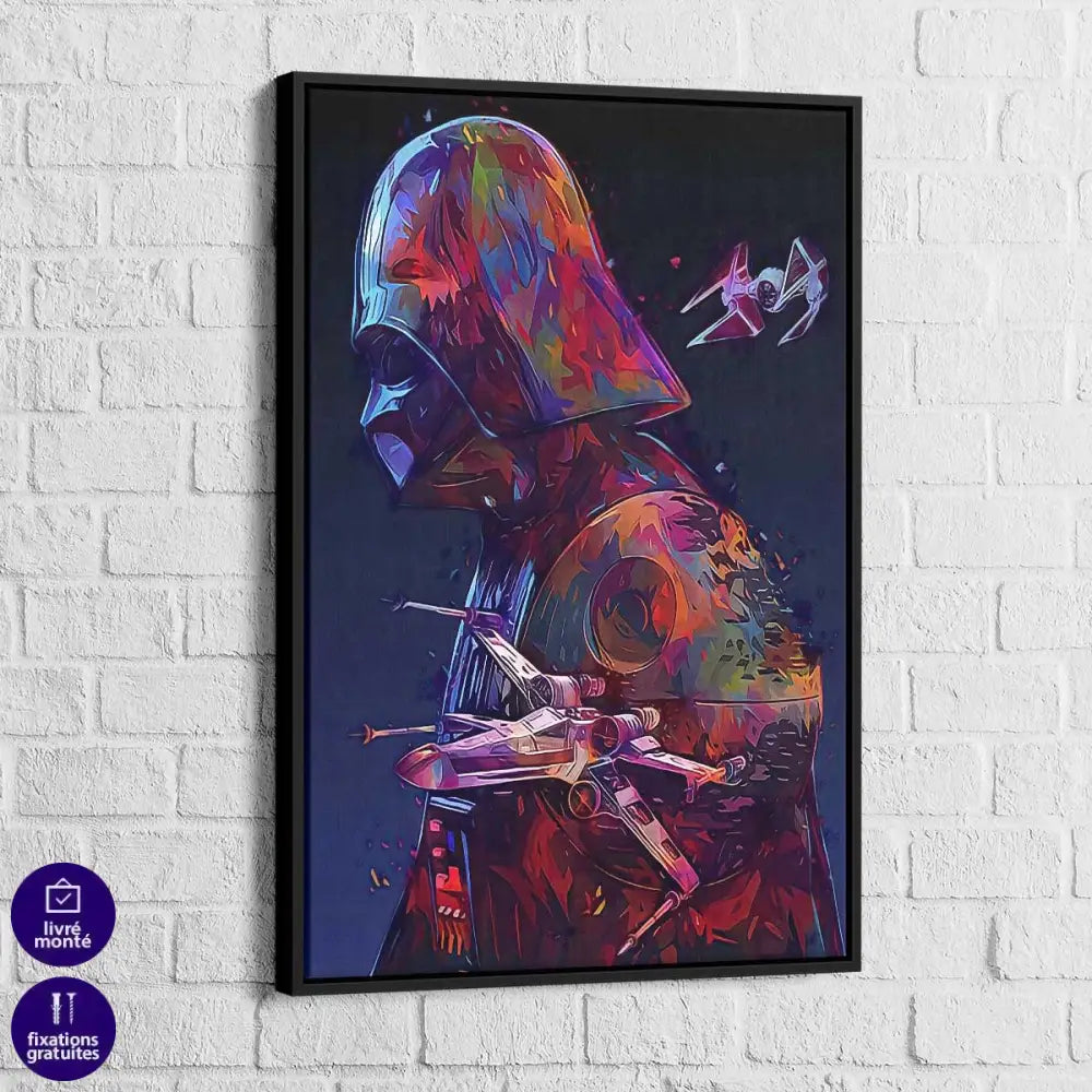 Tableau Star Wars Vador Death Star - Montableaudeco