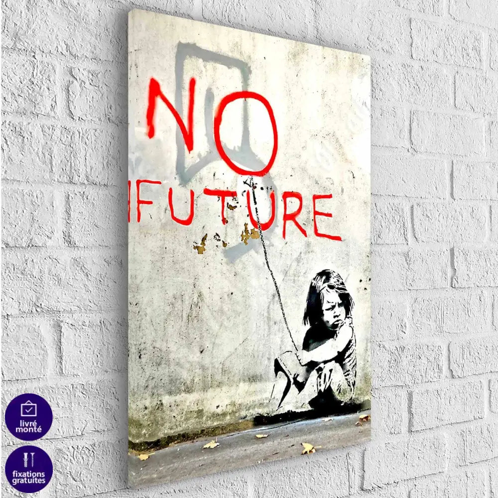Tableau Street Art Banksy No Future - Montableaudeco