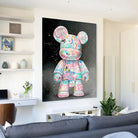 figurine ours graffiti urbain tags love art urban liberty